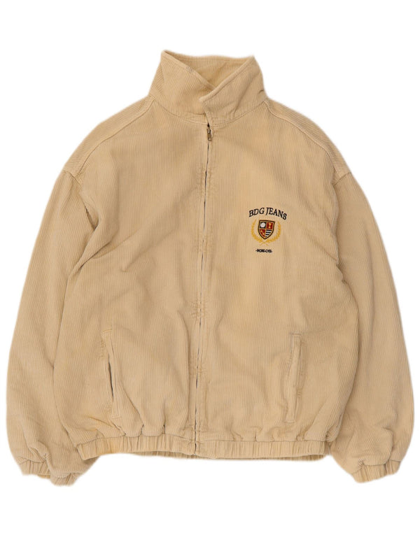 Urban Outfitters Chaqueta bomber de pana gráfica para hombre Reino Unido 36 Small Beige