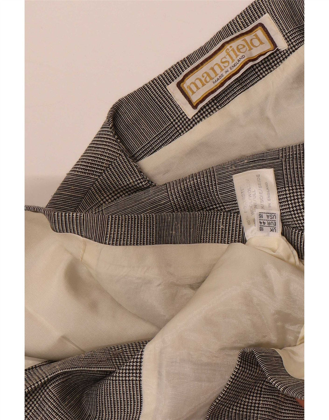 Mansfield Chaqueta Blazer de 6 Botones para Mujer UK 18 XL Poliéster a Cuadros Gris