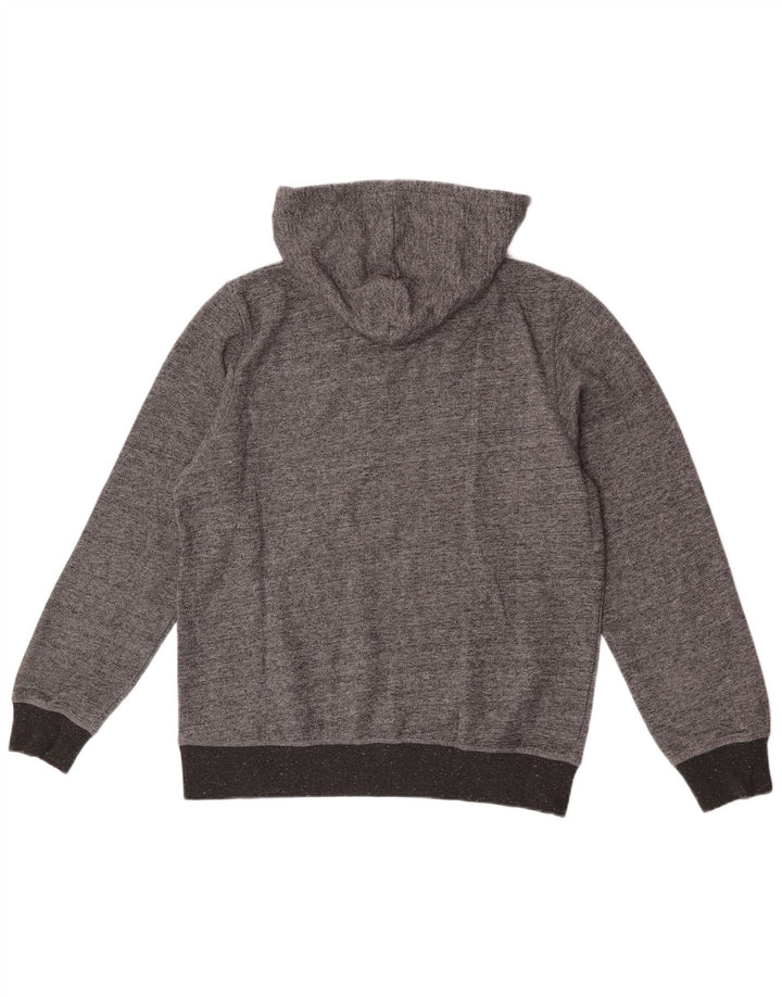 Jack & Jones Jersey con capucha para hombre, talla grande, gris moteado
