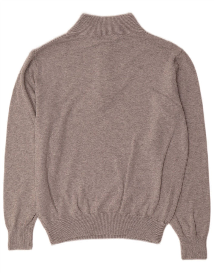 Calvin Klein Jersey tipo jersey con cuello y cremallera para hombre de algodón gris medio