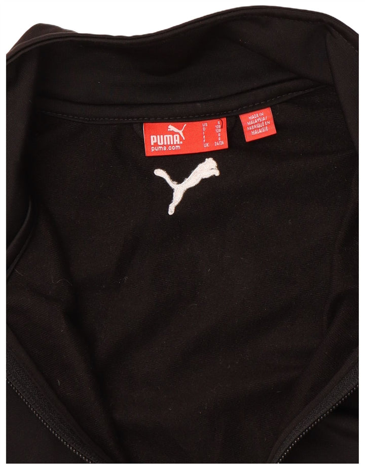 PUMA Chaqueta de chándal con gráfico para niños 7-8 años Negro