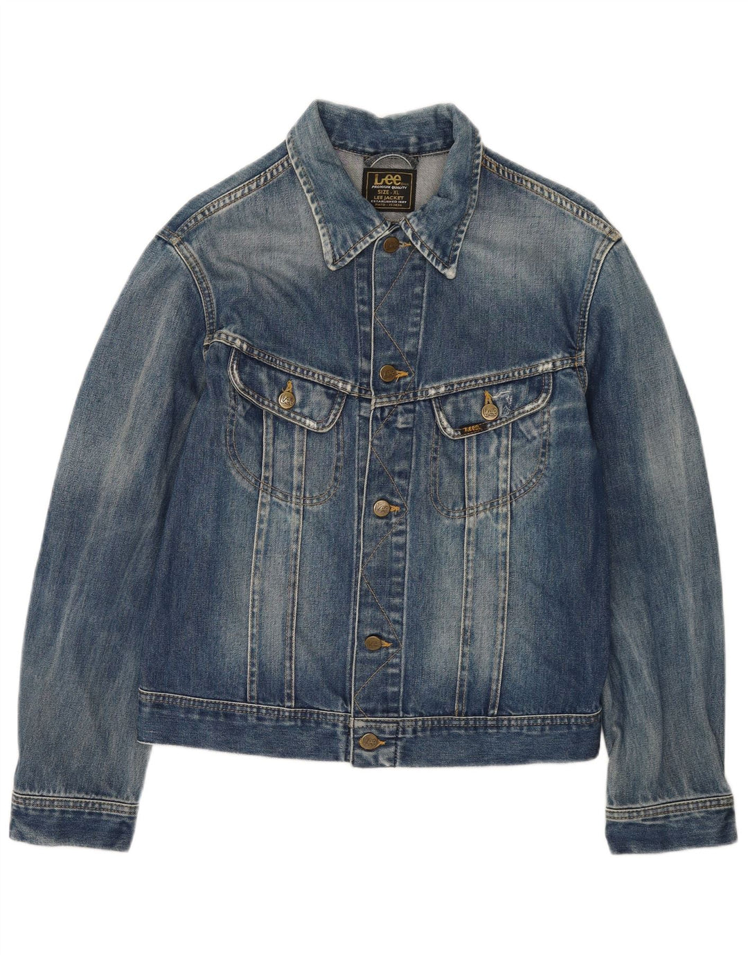 LEE Chaqueta Vaquera para Mujer UK 18 XL Algodón Azul