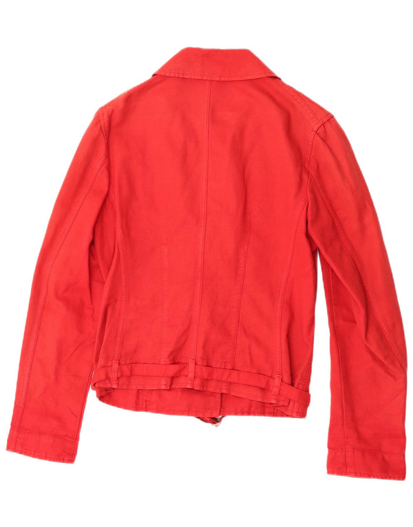 Chaqueta utilitaria para mujer Loro Piana IT 44 Medium Red Linen