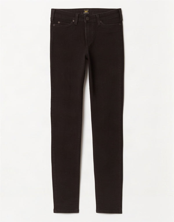 Lee Womens Scarlett Skinny Jeans W27 L33 Black Cotton