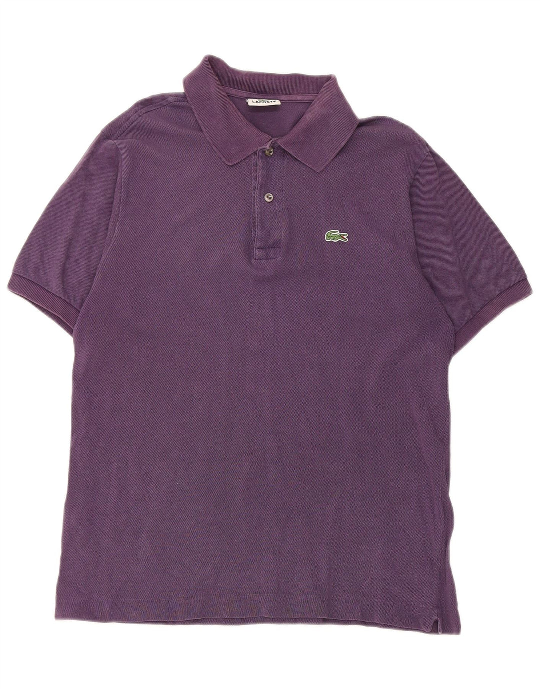Polo Lacoste para hombre talla 4 mediano algodón morado