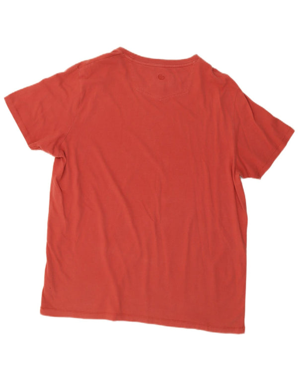 Camiseta gráfica para hombre Fat Face Top grande de algodón rojo