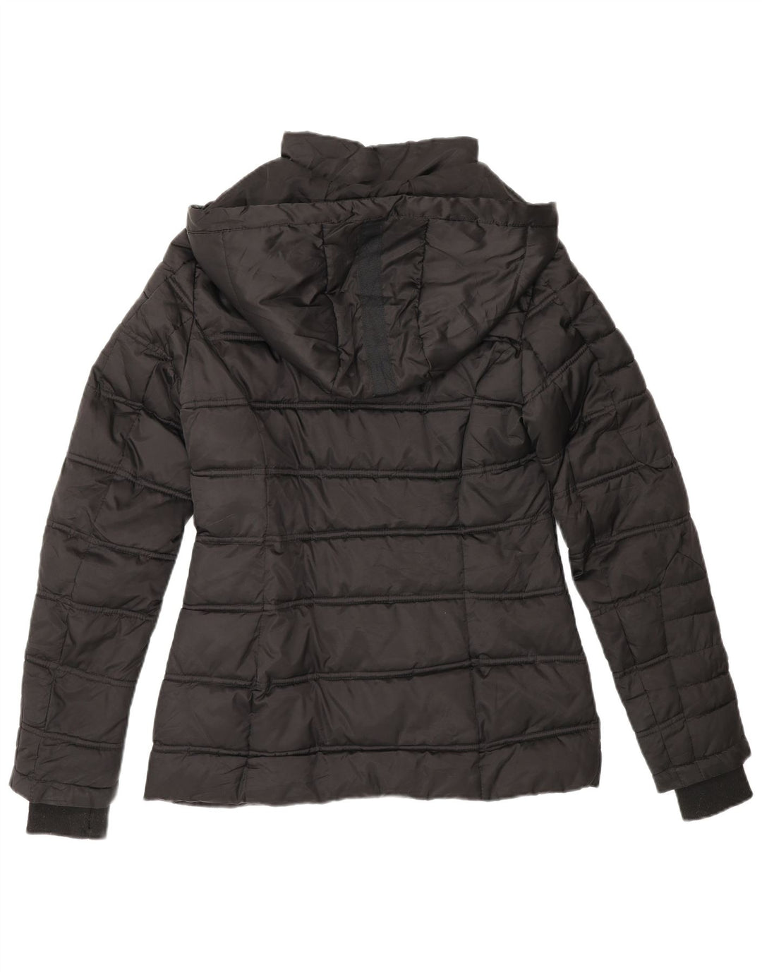 Nautica Chaqueta acolchada con capucha para mujer UK 44 Mediana Poliéster negro