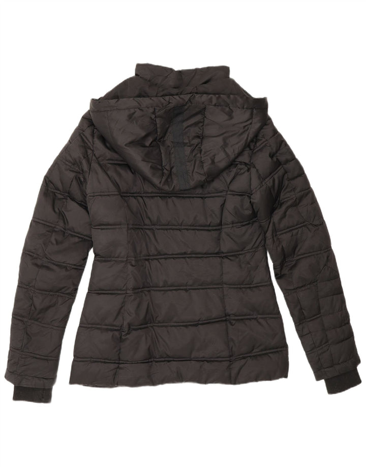Nautica Chaqueta acolchada con capucha para mujer UK 44 Mediana Poliéster negro