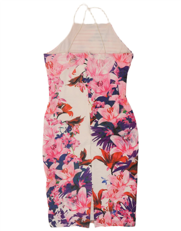 LIPSY Vestido halter para mujer UK 40 Mediano Poliéster floral multicolor