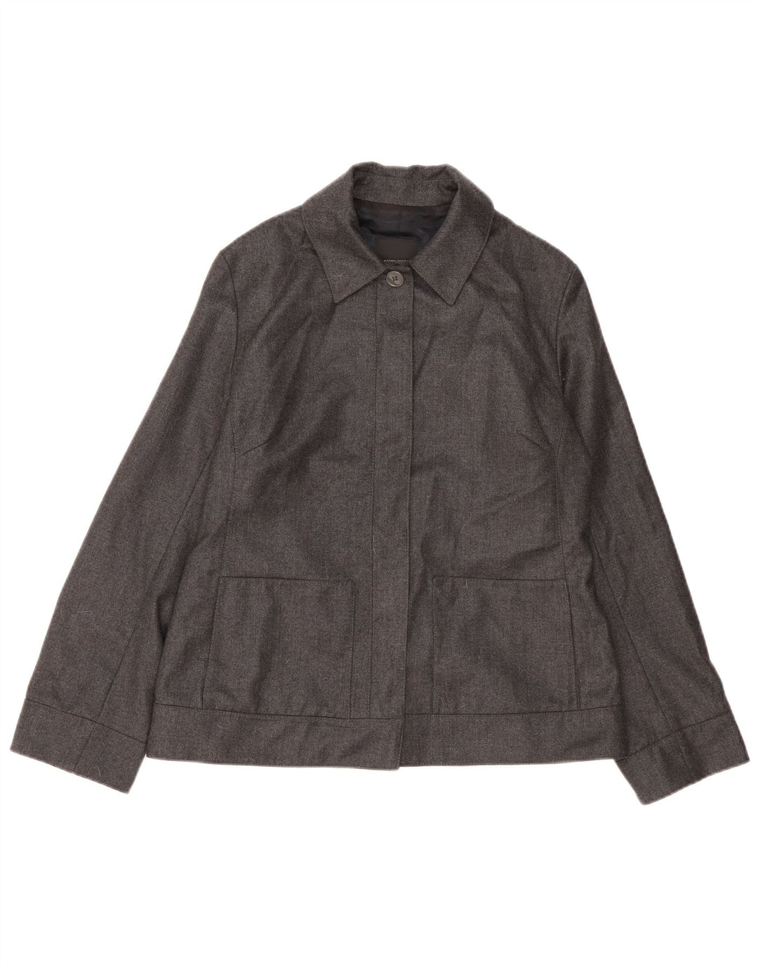 WHISTLES Chaqueta bomber para mujer Reino Unido 14 Lana gris grande