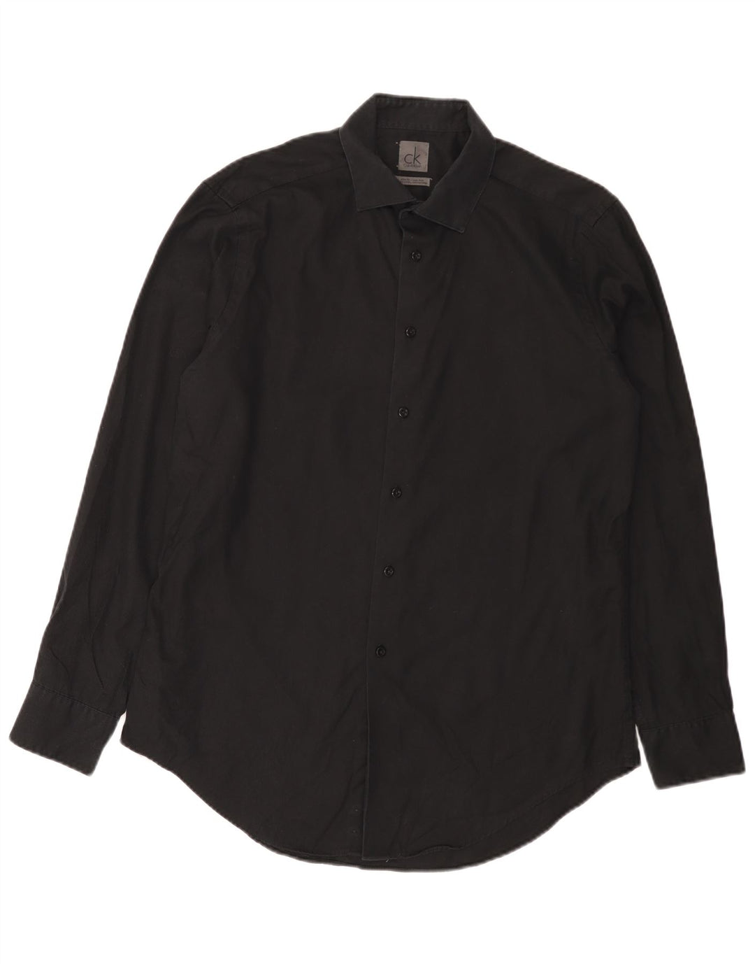 Calvin Klein Camisa NO HIERRO para hombre Talla 16 1/2 Grande Raya negra