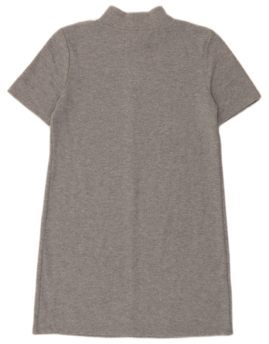 Zara Mujer Vestido Recto UK 42 Gris Medio