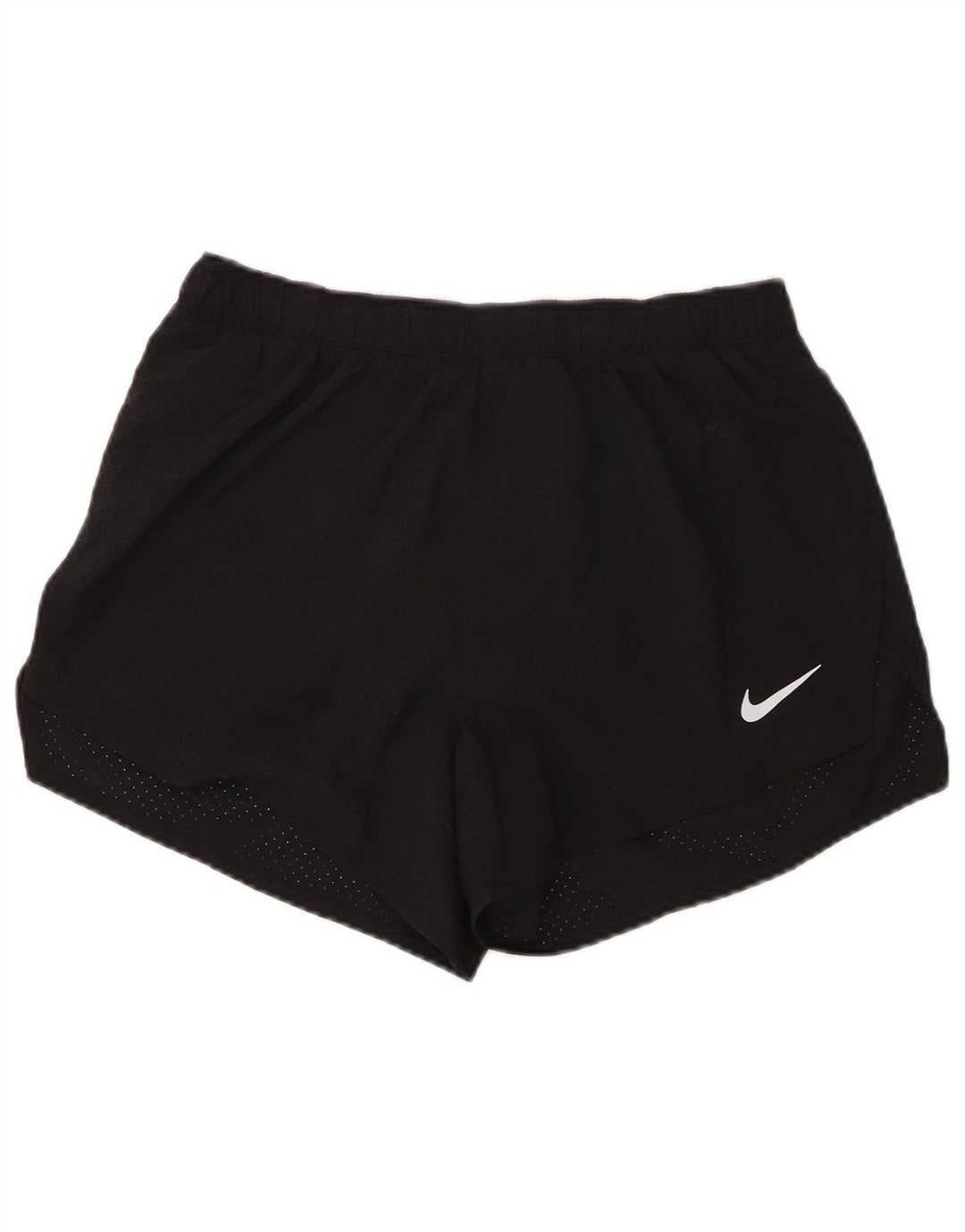 Nike - Pantalones cortos deportivos Dri Fit para mujer, talla M, poliéster negro