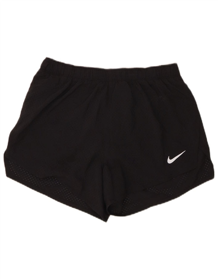 Nike - Pantalones cortos deportivos Dri Fit para mujer, talla M, poliéster negro
