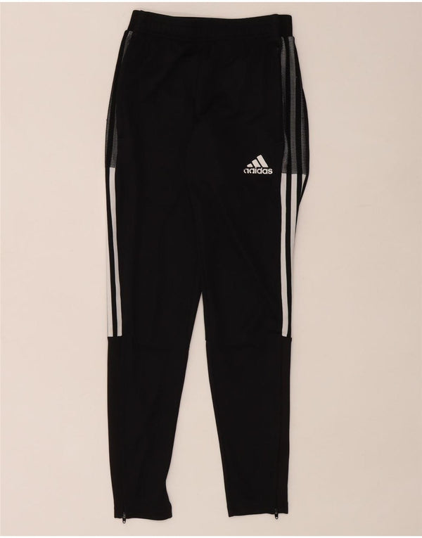 Adidas Pantalones de chándal para mujer UK 4/6 XS Poliéster a rayas negras