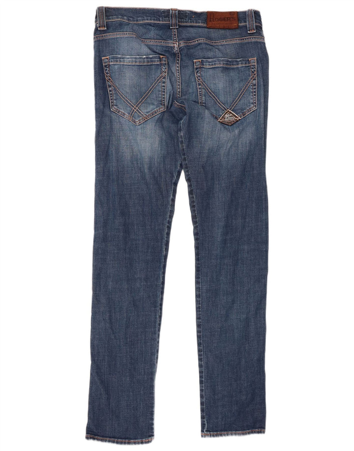 ROY ROGERS Vaqueros ajustados para hombre W34 L34 Algodón azul