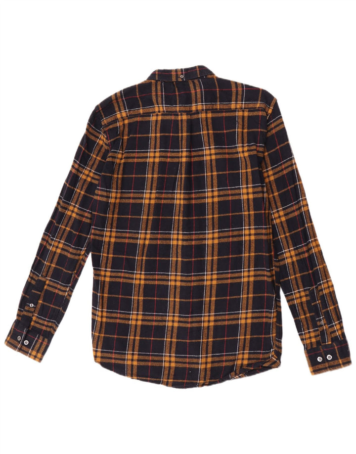 Camisa de franela de algodón a cuadros en marrón medio para hombre de French Connection