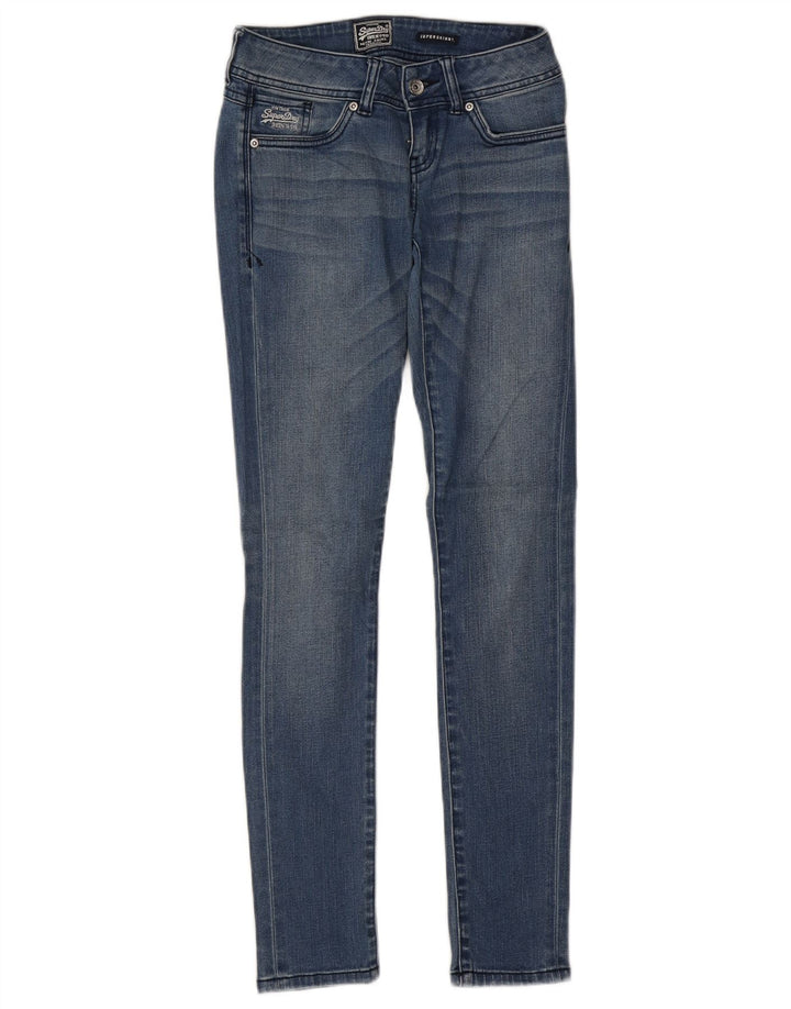 SUPERDRY Vaqueros súper ajustados para mujer W26 L30 Algodón azul