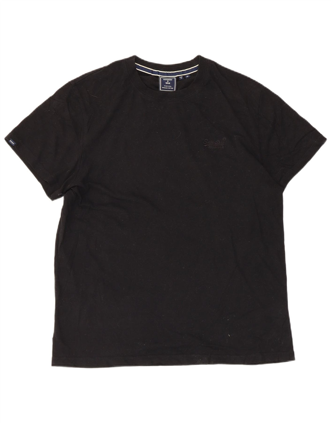 Superdry Camiseta Hombre Top XL Algodón Negro