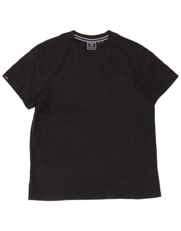Superdry Camiseta Hombre Top XL Algodón Negro
