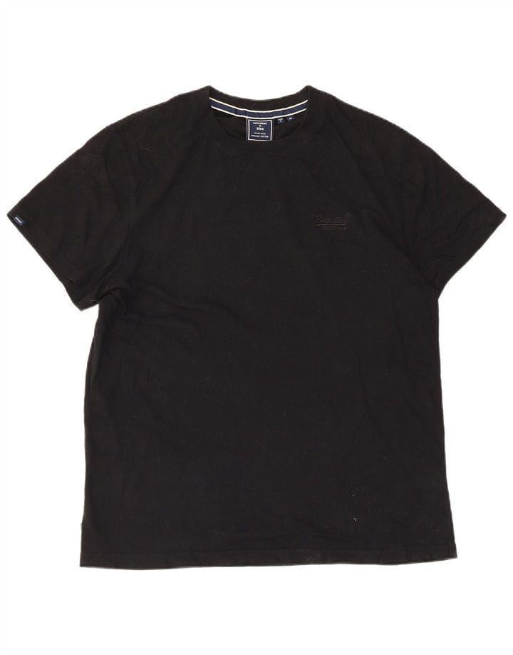 Superdry Camiseta Hombre Top XL Algodón Negro