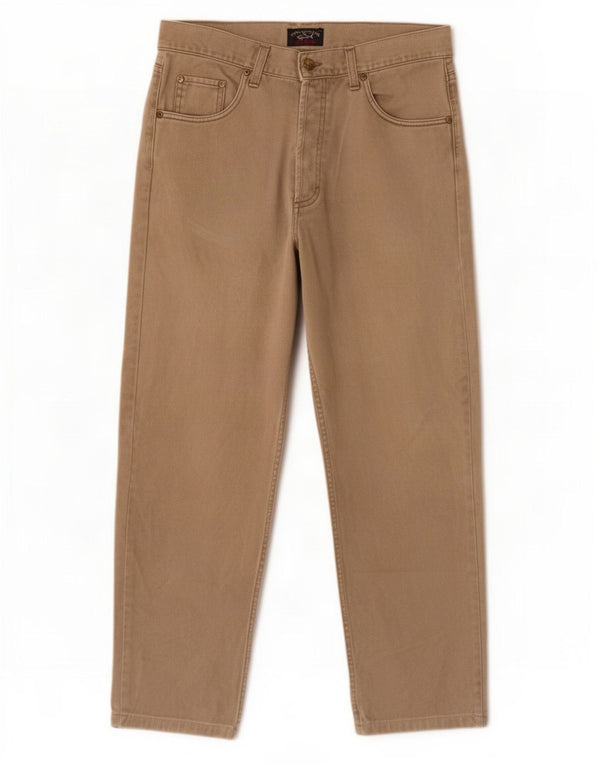 Paul & Shark Jeans rectos para hombre IT 50 Large W31 L28 Algodón beige