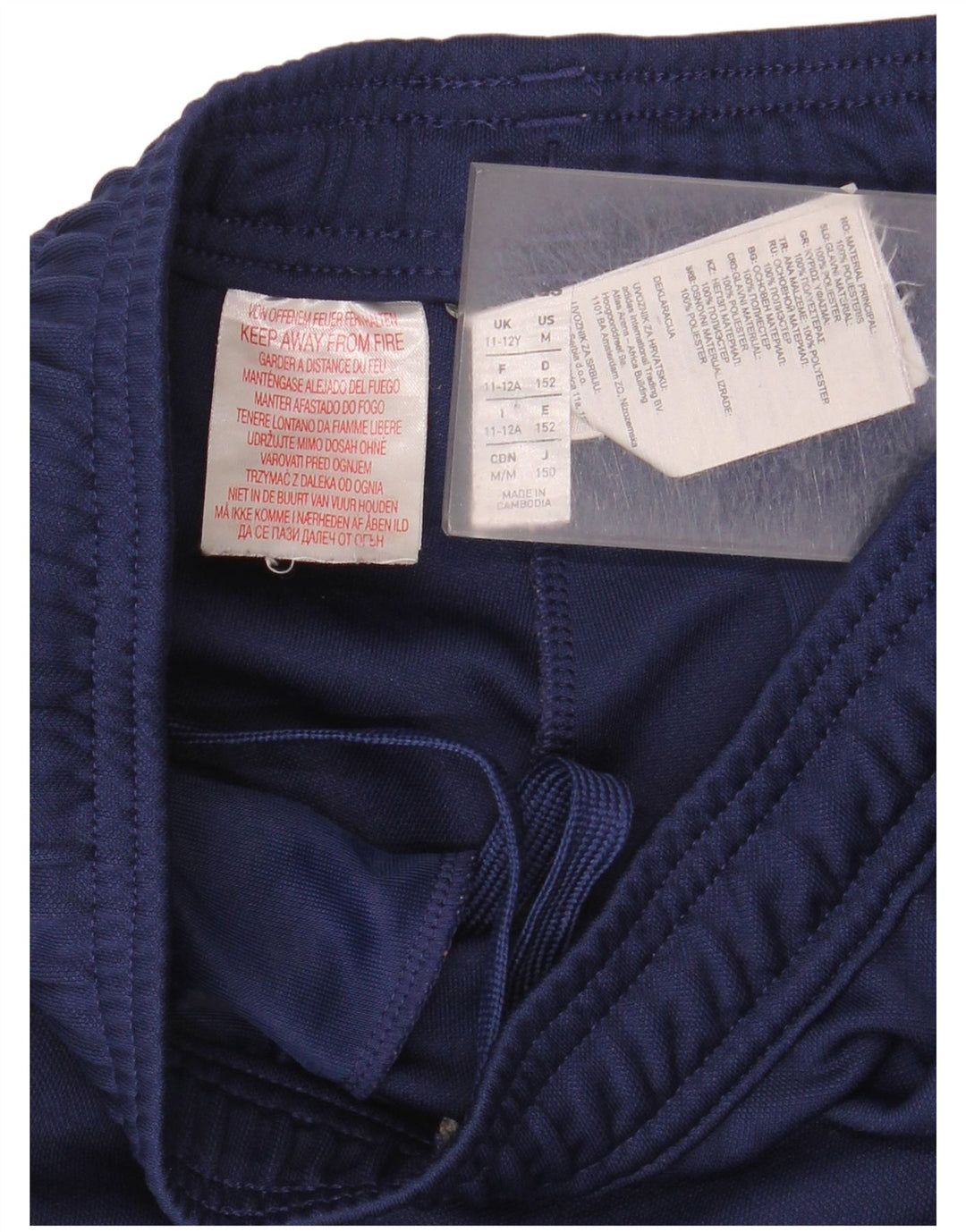 Adidas Pantalón Chándal Niño 11-12 Años Azul Marino Poliéster
