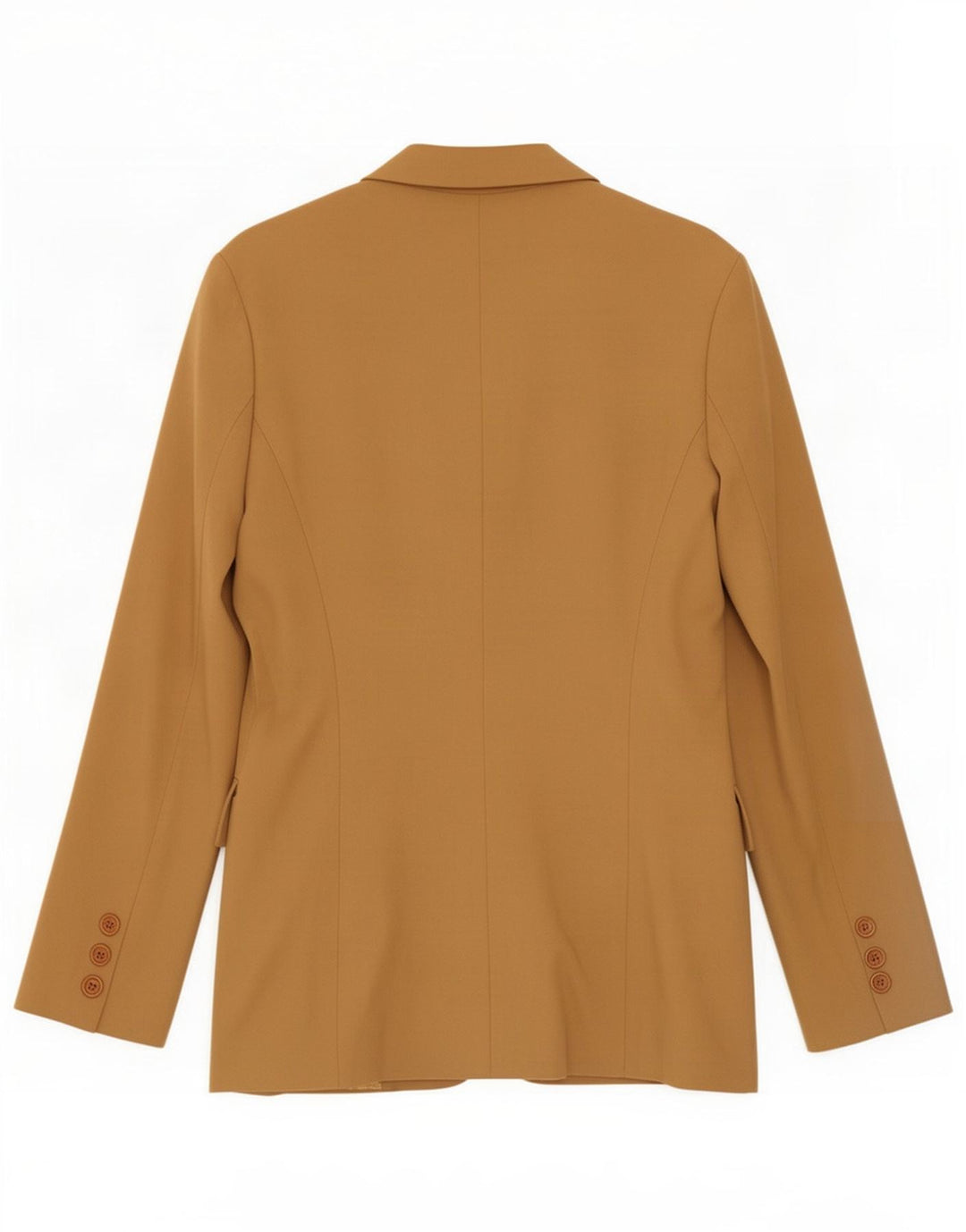 Zara Mujer Chaqueta Blazer De 4 Botones EU 40 Lana Marrón Medio