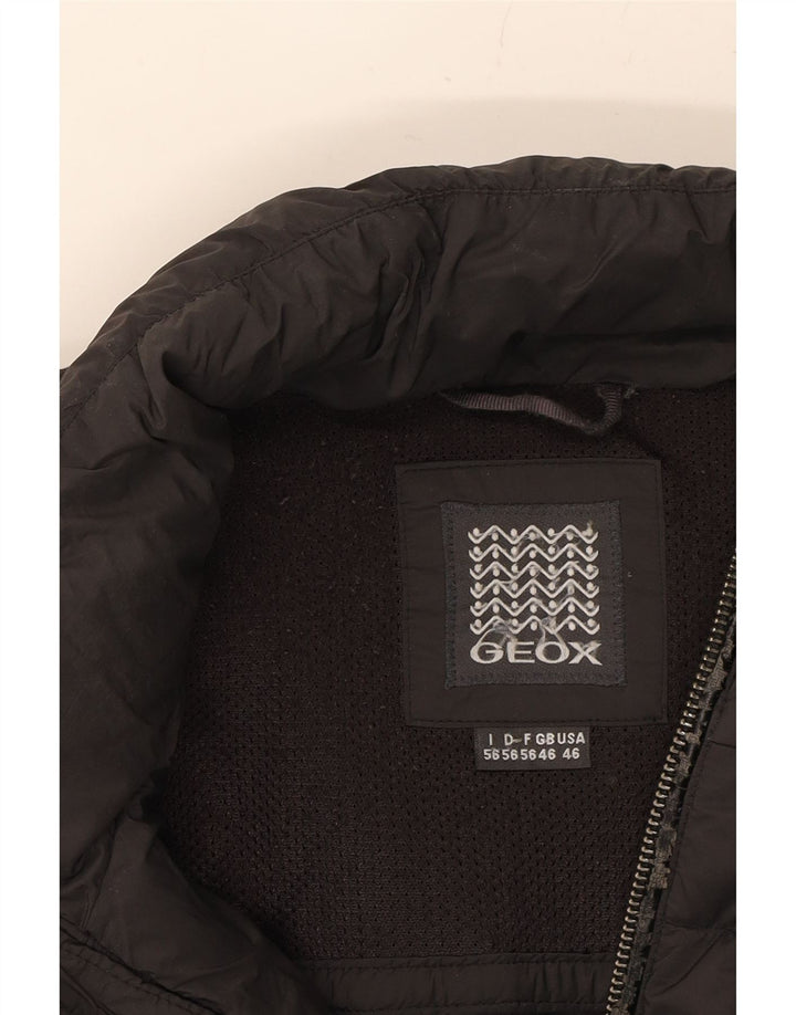 GEOX Womens Padded Jacket IT 46 Large Black Polyester Vintage Geox and Second-Hand Geox from Messina Hembry 