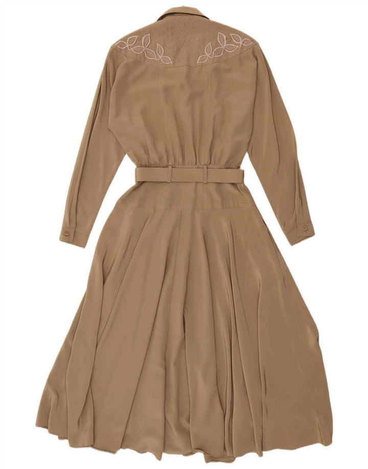 WALLIS Maxi vestido de manga larga para mujer US 8 mediano beige