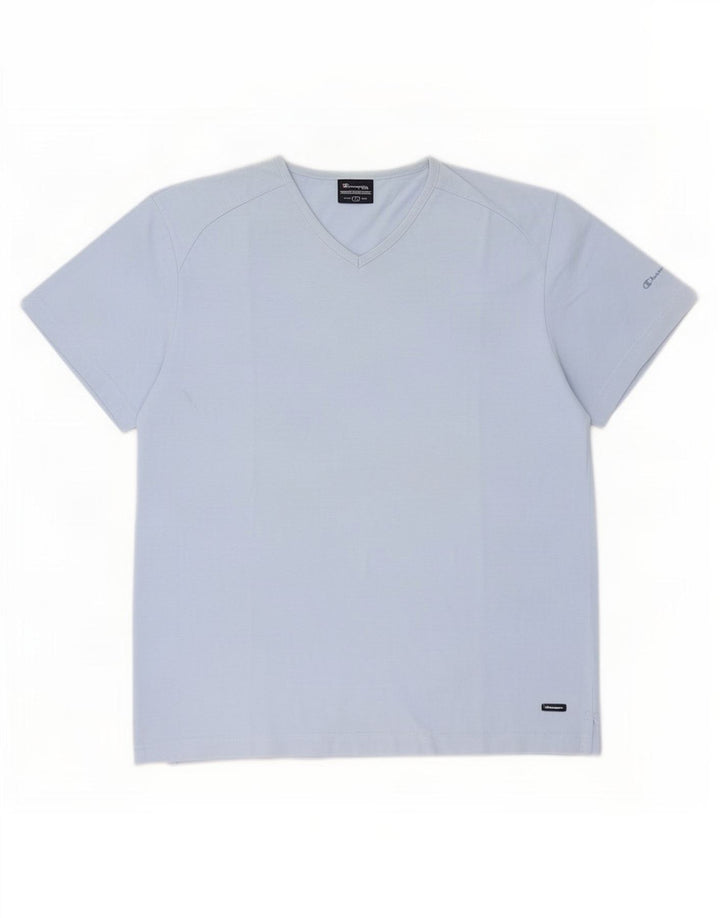 Champion - Camiseta para hombre, talla grande, algodón azul