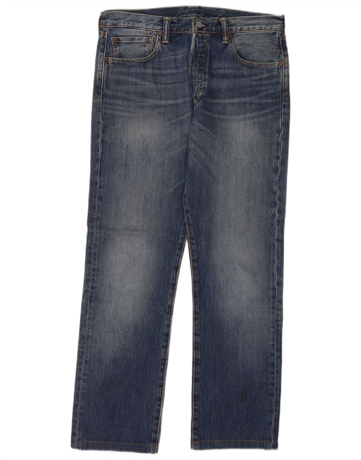Levi's Hombre 501 Vaqueros Rectos W33 L30 Algodón Azul