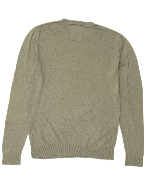 Hollister Mens Crew Neck Jumper Sweater Medium Green