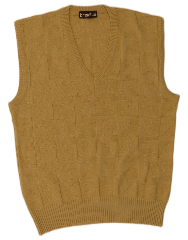 Breidhof - Camiseta sin mangas para hombre, color amarillo mediano