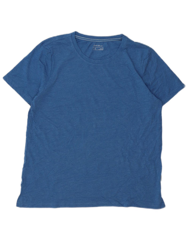 Eddie Bauer Camiseta para mujer Top UK 46 Large Blue Cotton