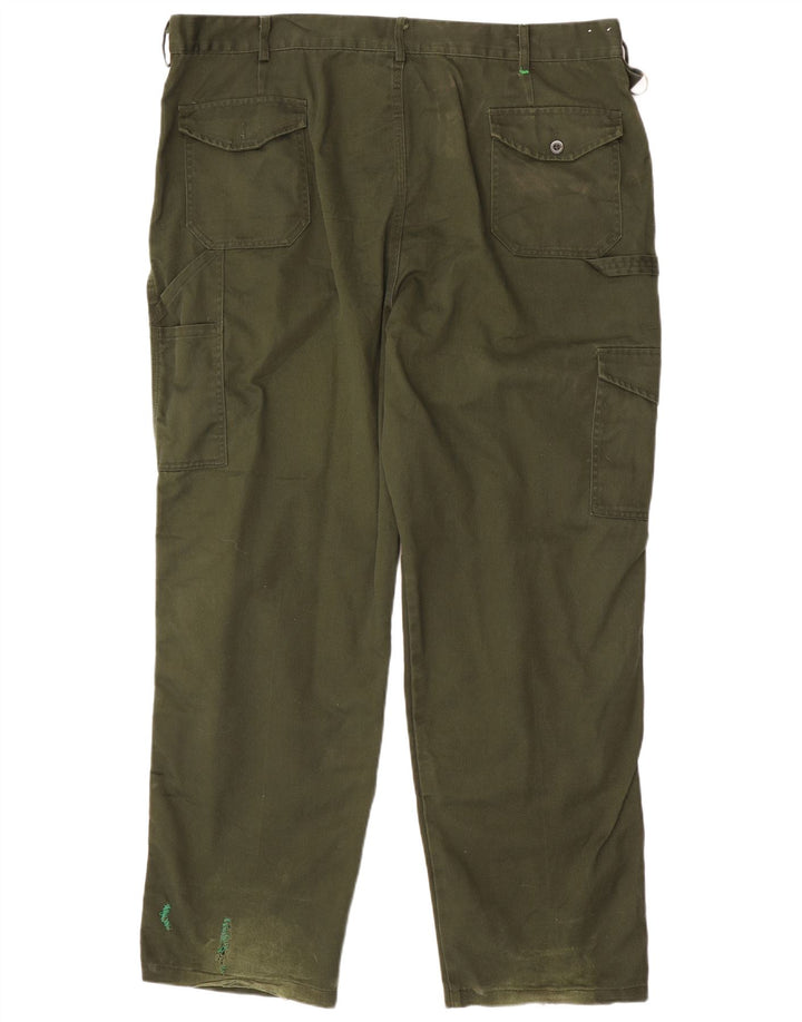 Dickies Pantalón cargo recto para hombre W44 L31 Poliéster verde