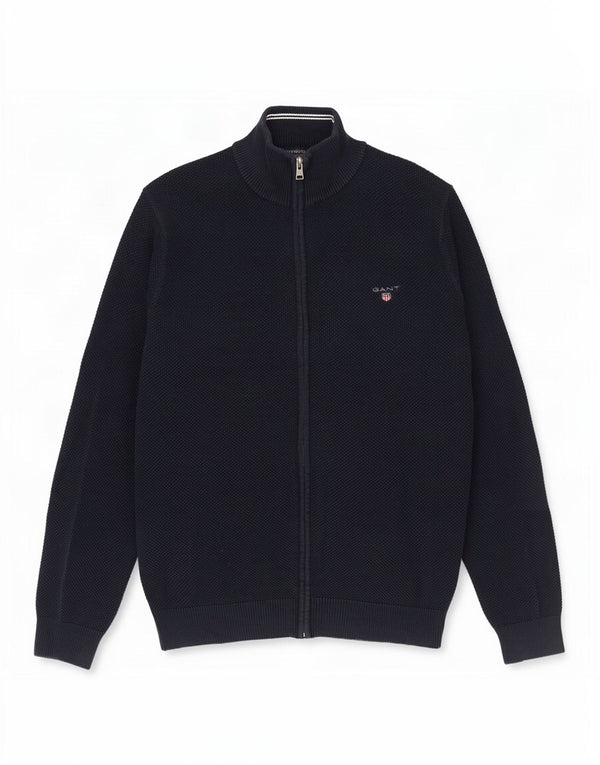 Gant - Cárdigan para hombre, talla grande, algodón azul marino