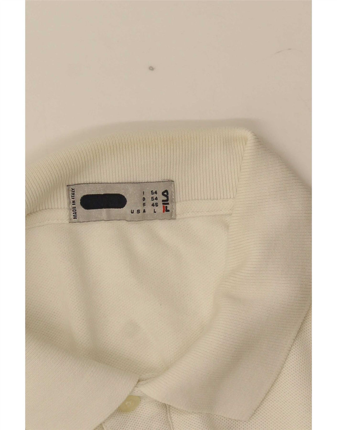 Fila Polo Hombre Blanco Grande
