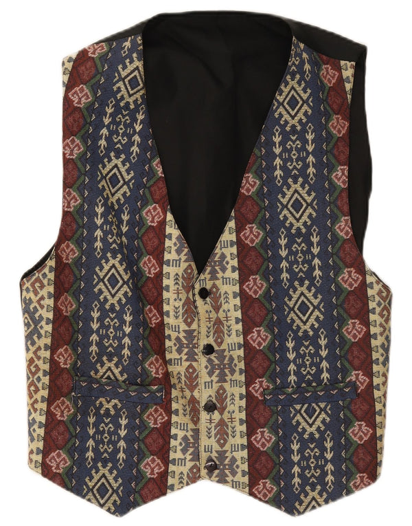 Chaleco vintage para hombre XS multicolor Fair Isle
