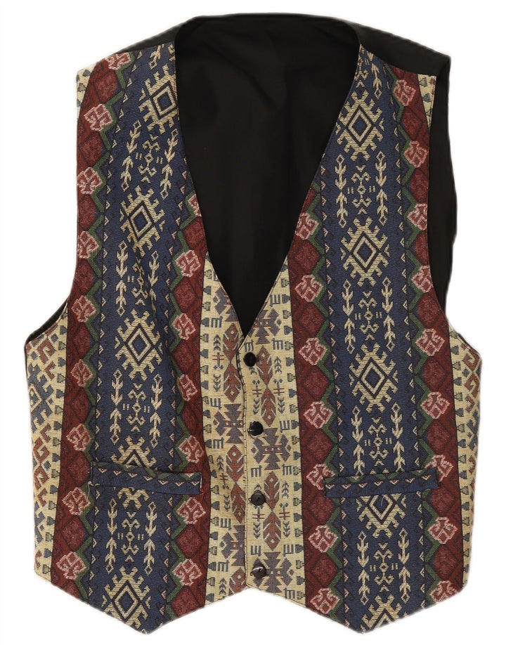 Chaleco vintage para hombre XS multicolor Fair Isle
