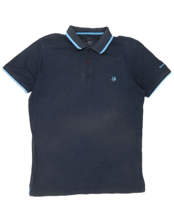 Harmont & Blaine Polo para hombre grande azul marino algodón