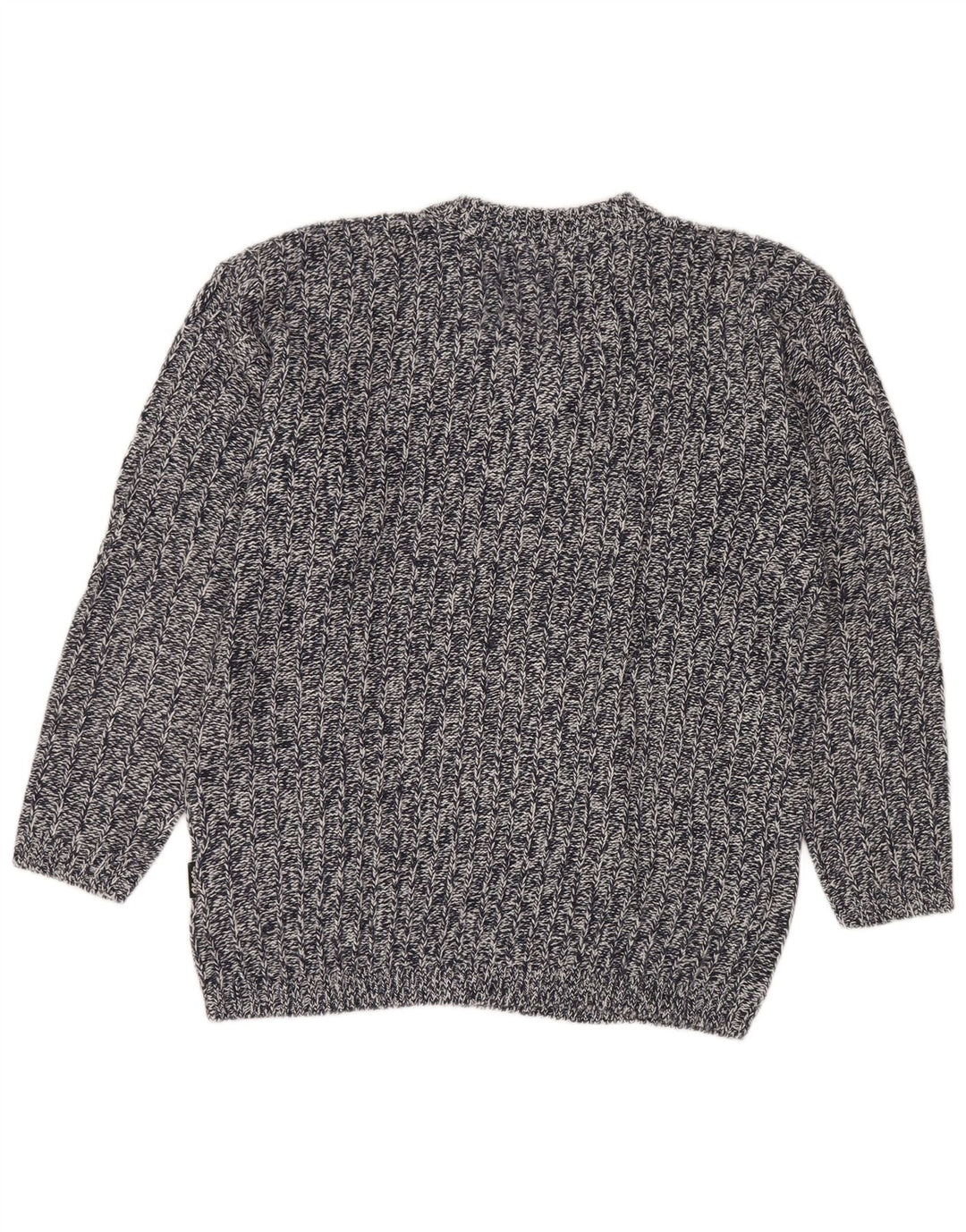 Lotto Jersey con cuello en V para hombre, talla grande, acrílico moteado en azul marino