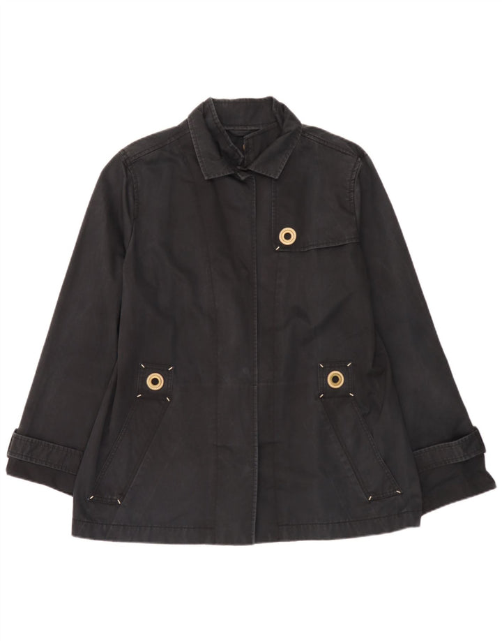 Fay Chaqueta utilitaria para mujer UK 22 2XL Algodón negro