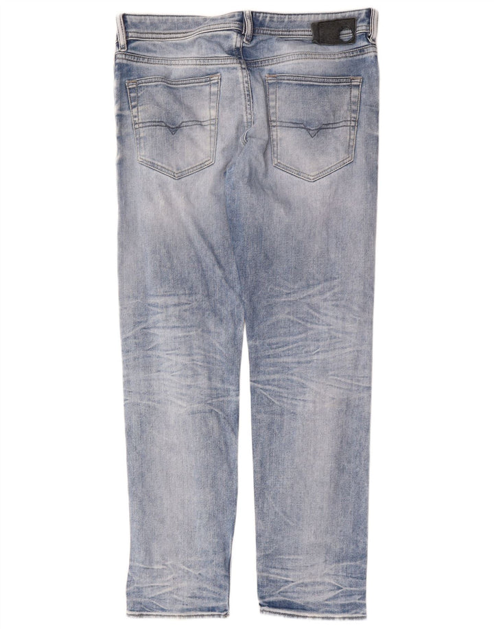 Diesel Vaqueros Rectos Hombre W34 L30 Algodón Azul