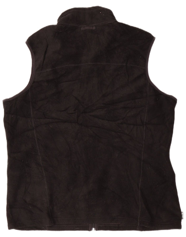 EDDIE BAUER Chaleco polar con forro alto para hombre UK 42 XL Poliéster negro