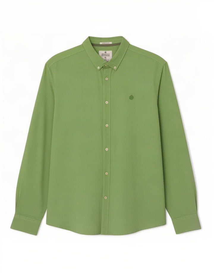 Springfield Camisa Hombre Regular Fit XL Algodón Verde