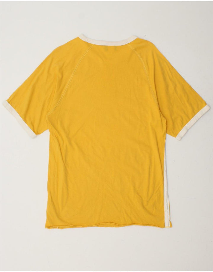 REEBOK Camiseta gráfica para hombre Top Algodón amarillo medio