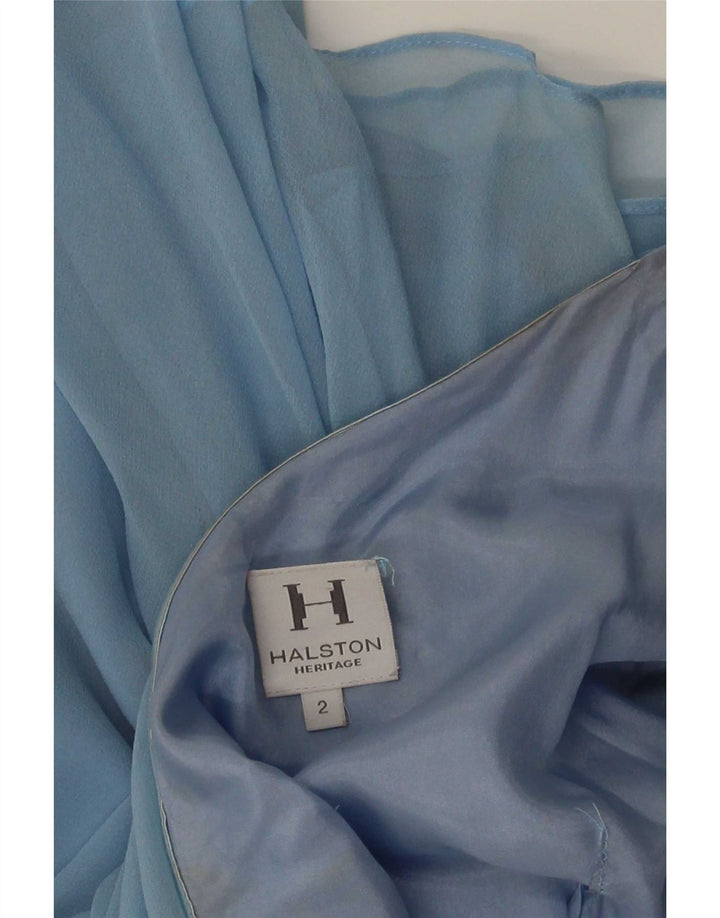 Falda Asimétrica Vintage Mujer W30 Azul Medio
