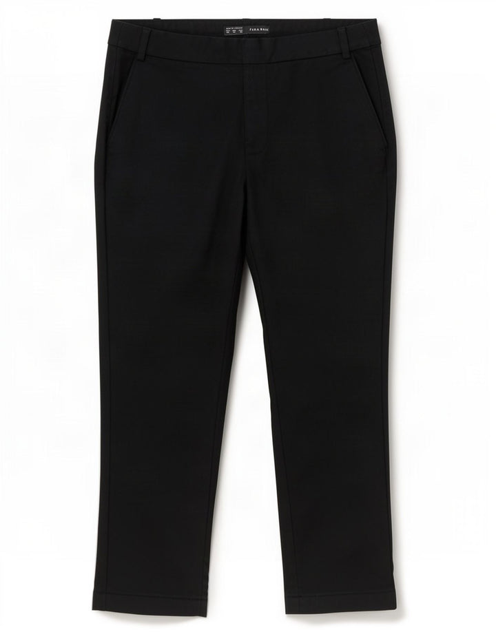 Zara Mujer Pantalones Cortos Rectos EU 40 Medium W30 L25 Negro