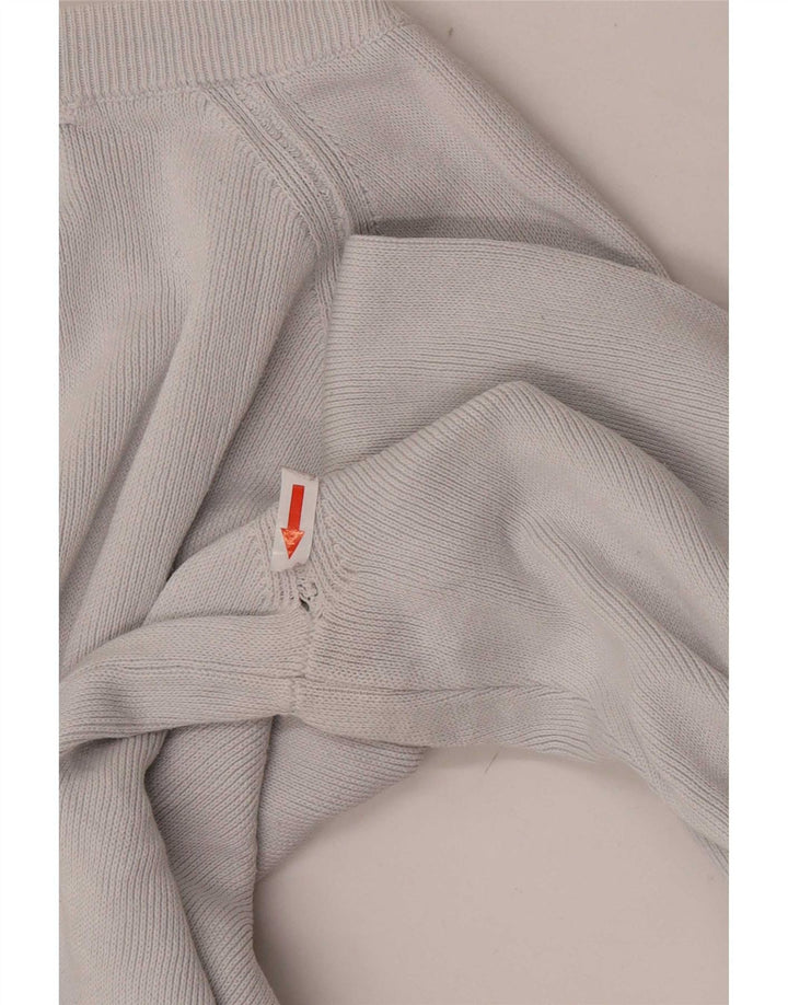 Zara Hombre Jersey De Cuello Redondo Jersey Grande Gris